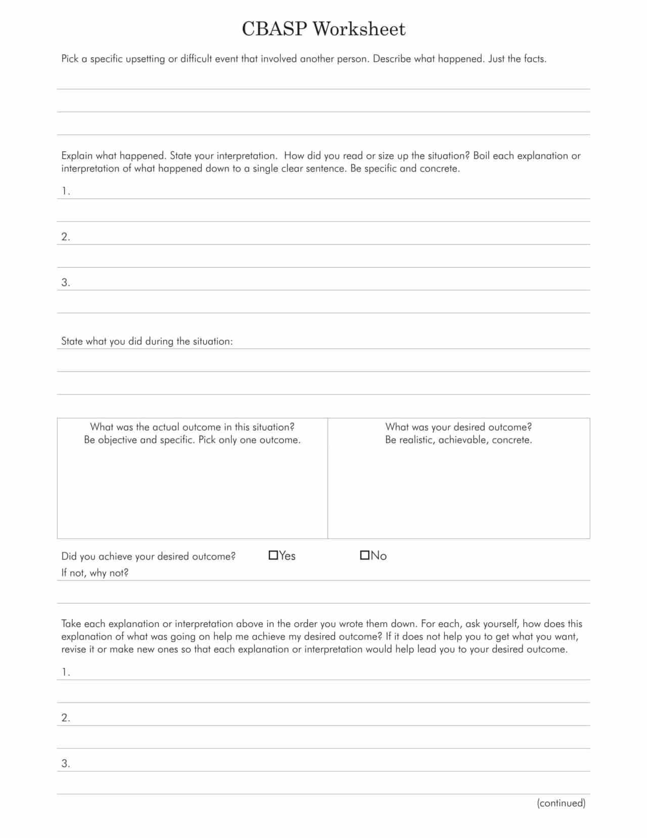 Worksheets - MedNorthwest